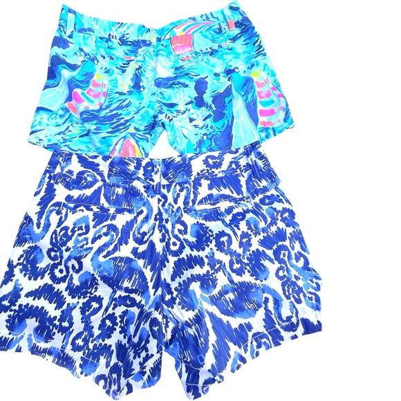 Lilly Pulitzer Pants - Lilly Pulitzer 2 Pc Lot Tropical Resort Callahan Shorts Set Women Sz 4